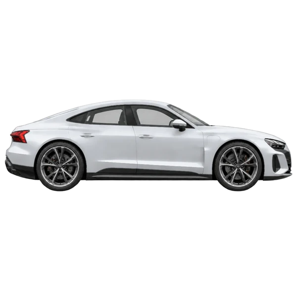 2023 Audi e-tron GT in Silber, Ansicht: Seite (nach rechts gewandt)