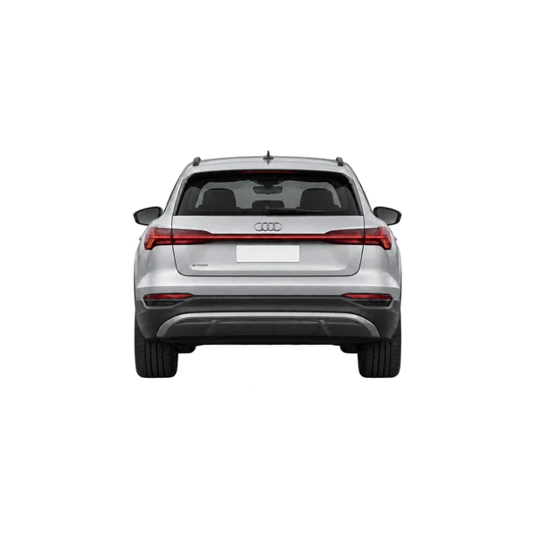 Audi e-tron 2026 prata, vista traseira