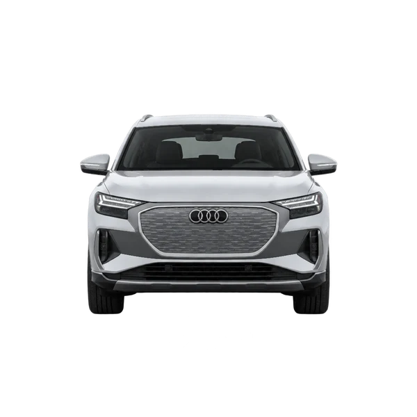 Audi Q4 35 E-Tron 2022 prata, vista frente