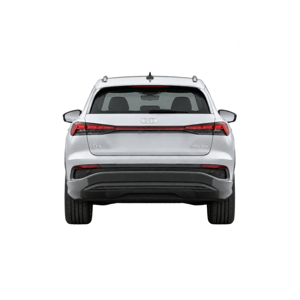 Audi Q4 45 e-tron 2026 prata, vista traseira
