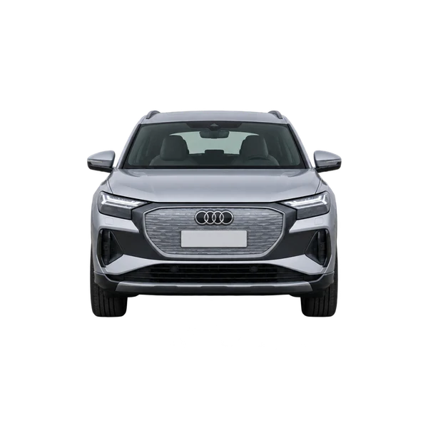 シルバーの2023 Audi Q4 e-tron（正面ビュー）