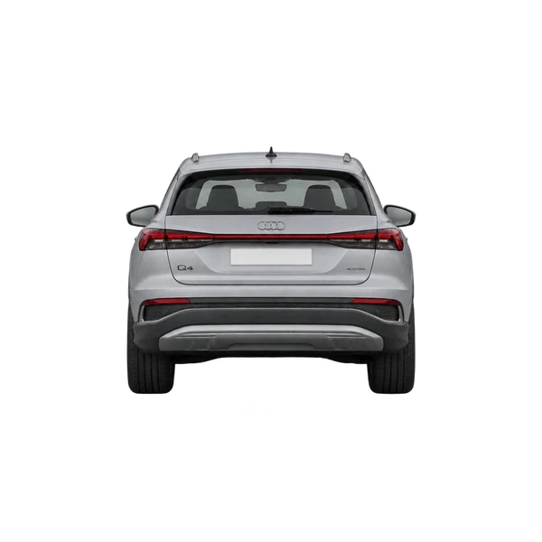 シルバーの2024 Audi Q4 e-tron（リアビュー）