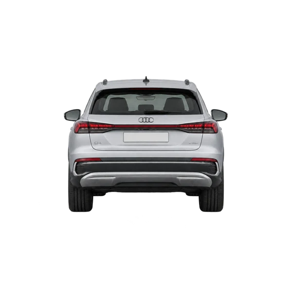 silver 2026 Audi Q4 e-tron rear view