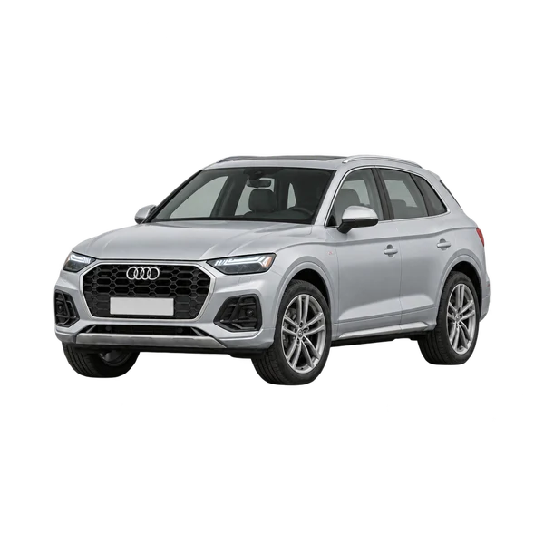 Audi Q5 e 2023 argent, vue trois-quarts avant (orienté vers la gauche)