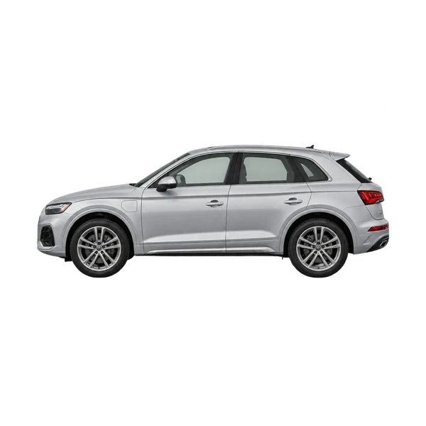 Audi Q5 e 2023 argent, vue côté (vers la gauche)