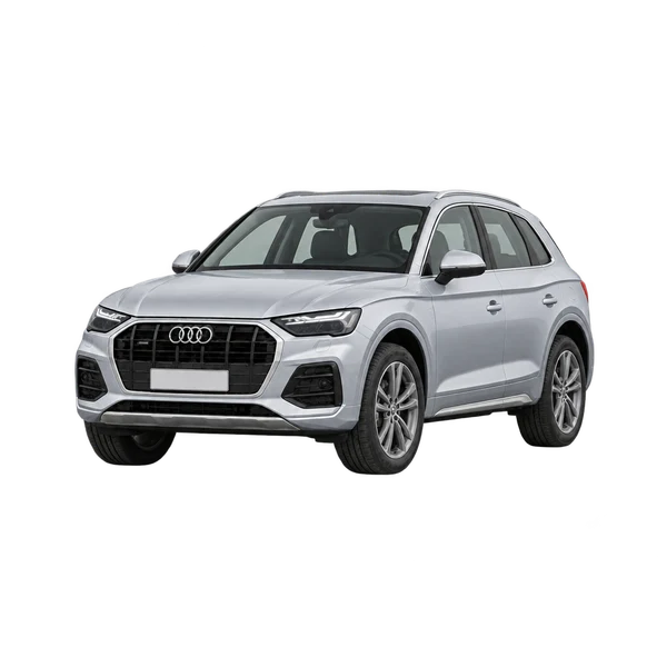 Audi Q5 e 2024 argent, vue trois-quarts avant (orienté vers la gauche)