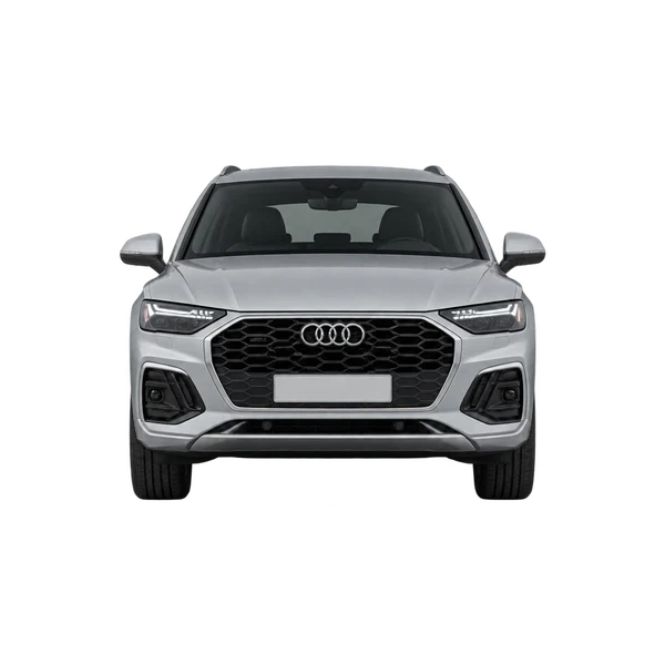Audi Q5 Sportback 2022 باللون فضي، منظر أمامي