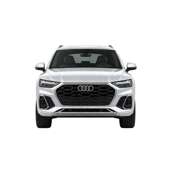 Audi Q5 Sportback 2024 باللون فضي، منظر أمامي