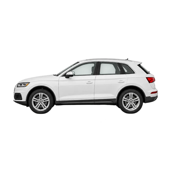 white 2018 Audi Q5 side (facing left) view