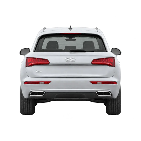 silver 2020 Audi Q5 rear view