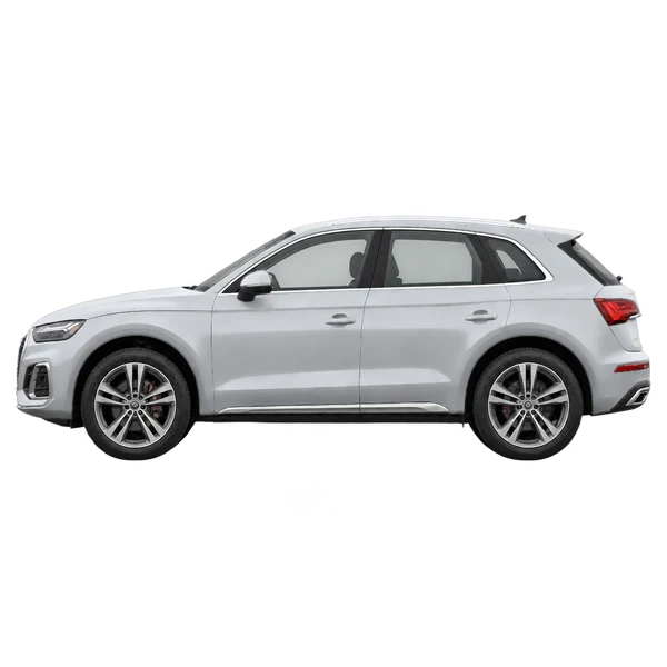 silver 2026 Audi Q5 side (facing left) view