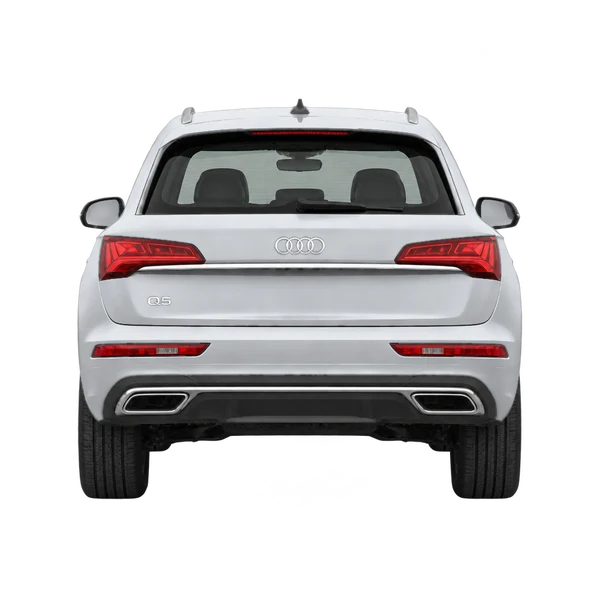 2027 Audi Q5 in Silber, Ansicht: Heck
