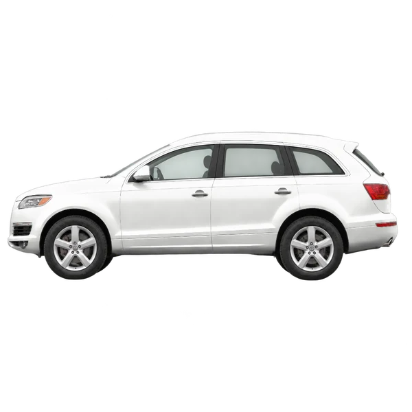 2011 Audi Q7 in weiß, Ansicht: Seite (nach links gerichtet)