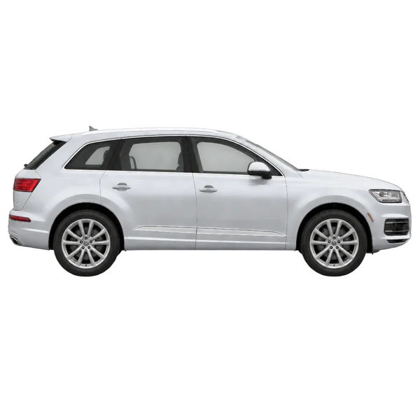 2016 Audi Q7 in Silber, Ansicht: Seite (nach rechts gewandt)
