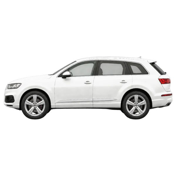 2017 Audi Q7 in weiß, Ansicht: Seite (nach links gerichtet)