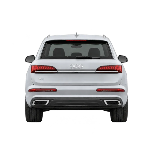 2022 Audi Q7 in Silber, Ansicht: Heck