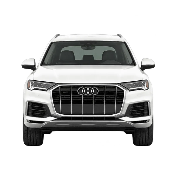 2022 Audi Q7 in weiß, Ansicht: Front