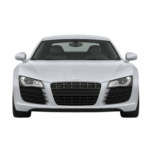 シルバーの2016 Audi R8（正面ビュー）