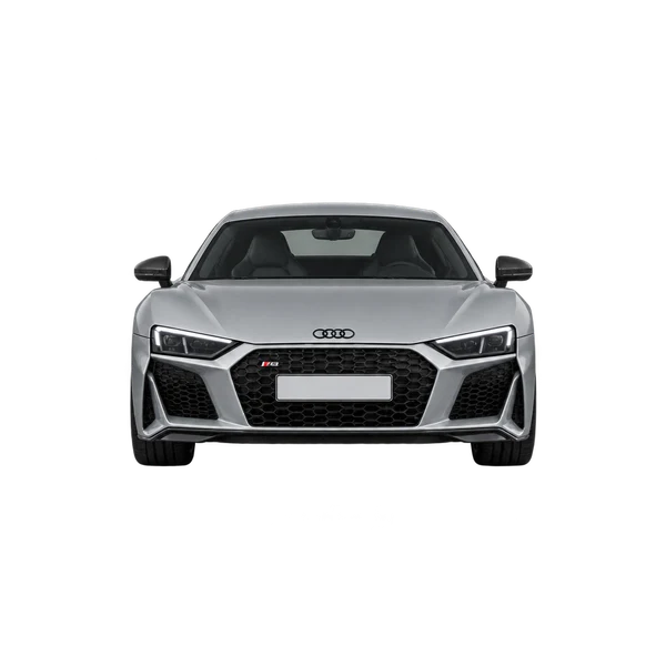 2026 Audi R8 in Silber, Ansicht: Front