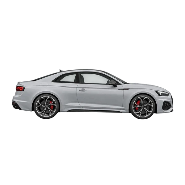 2025 Audi RS 5 in Silber, Ansicht: Seite (nach rechts gewandt)