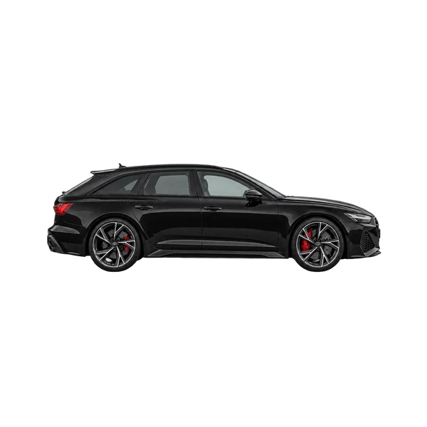 Audi RS 6 Avant 2021 noir, vue profil (tourné vers la droite)