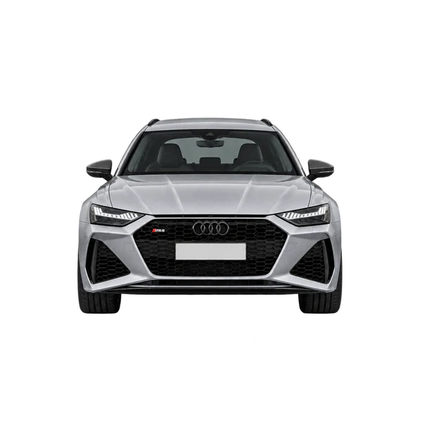 Audi RS 6 Avant 2021 argent, vue avant