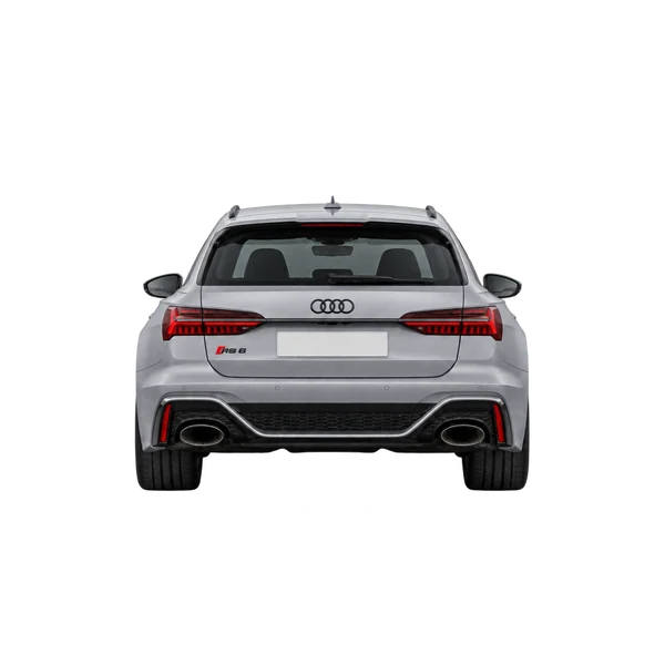 Audi RS 6 Avant 2021 argent, vue arrière