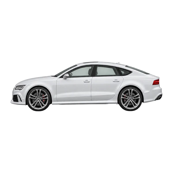 ホワイトの2014 Audi RS 7(側面(左向き)ビュー)