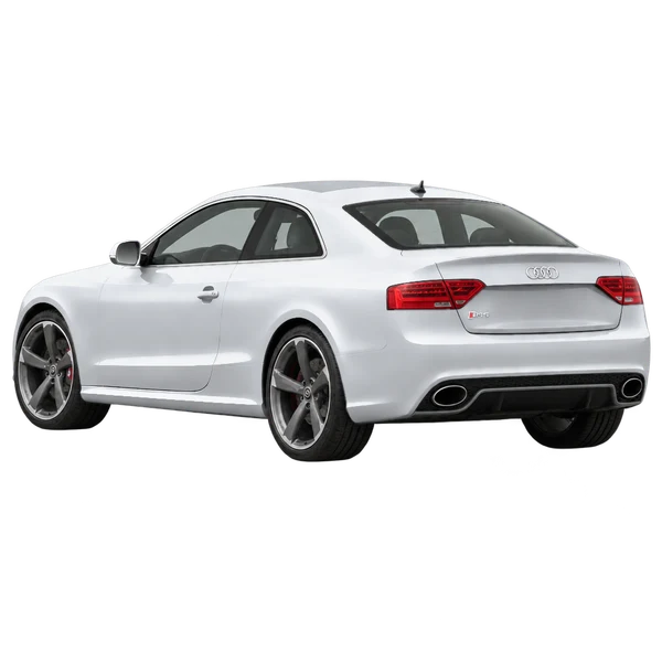 2013 Audi RS5 in Silber, Ansicht: Dreiviertelansicht von hinten (nach links gerichtet)