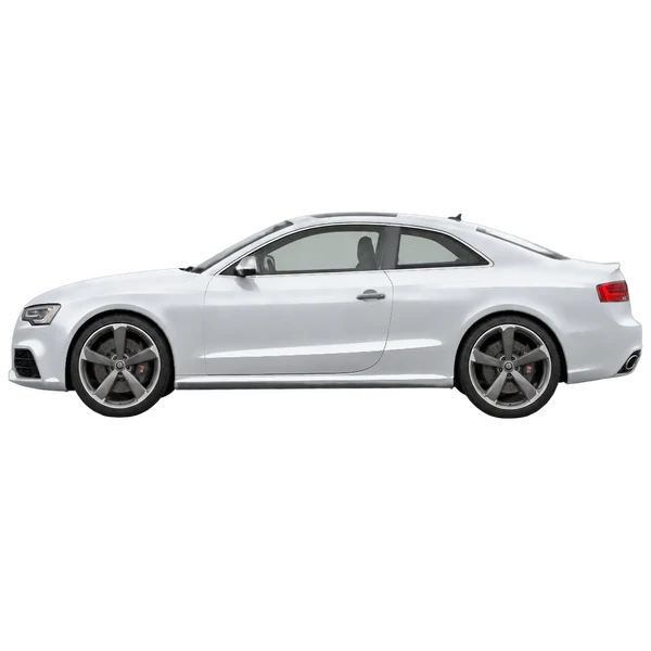 2013 Audi RS5 in Silber, Ansicht: Seite (nach links gerichtet)