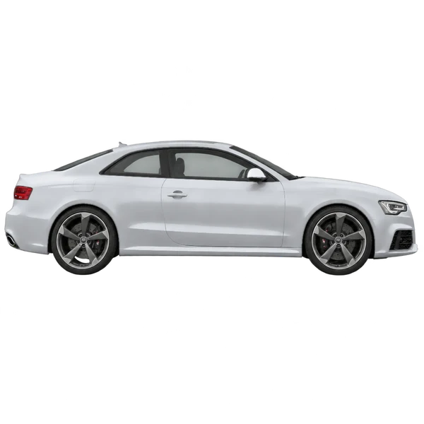 2015 Audi RS5 in Silber, Ansicht: Seite (nach rechts gewandt)
