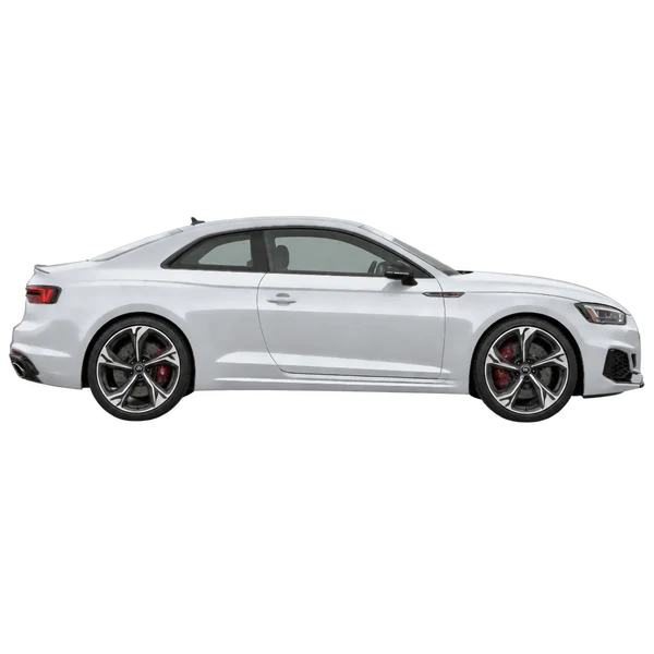 2019 Audi RS5 in Silber, Ansicht: Seite (nach rechts gewandt)