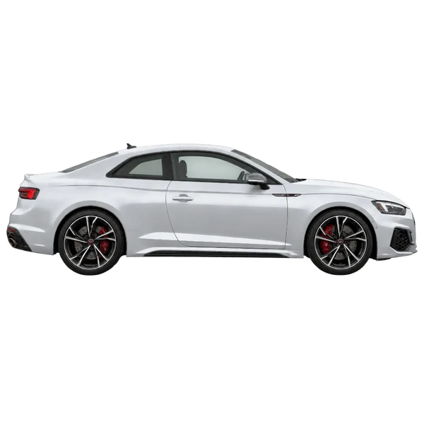 2020 Audi RS5 in Silber, Ansicht: Seite (nach rechts gewandt)