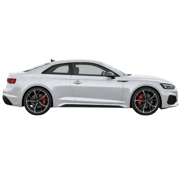 2021 Audi RS5 in Silber, Ansicht: Seite (nach rechts gewandt)
