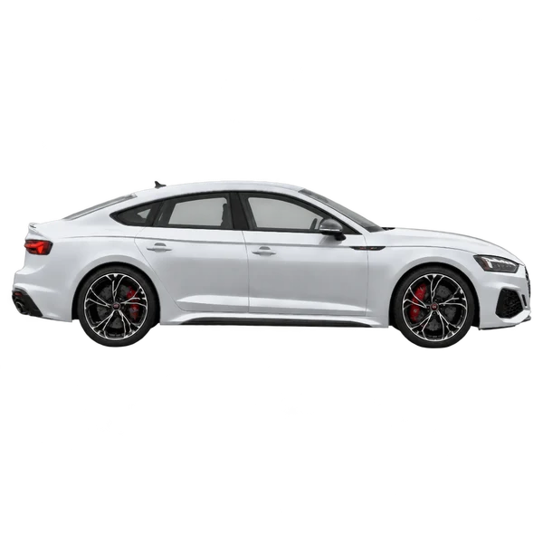 2022 Audi RS5 in Silber, Ansicht: Seite (nach rechts gewandt)