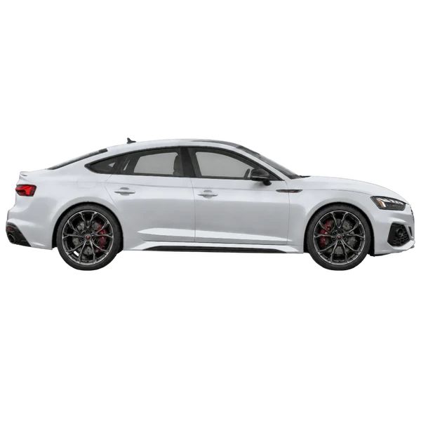 2024 Audi RS5 in Silber, Ansicht: Seite (nach rechts gewandt)
