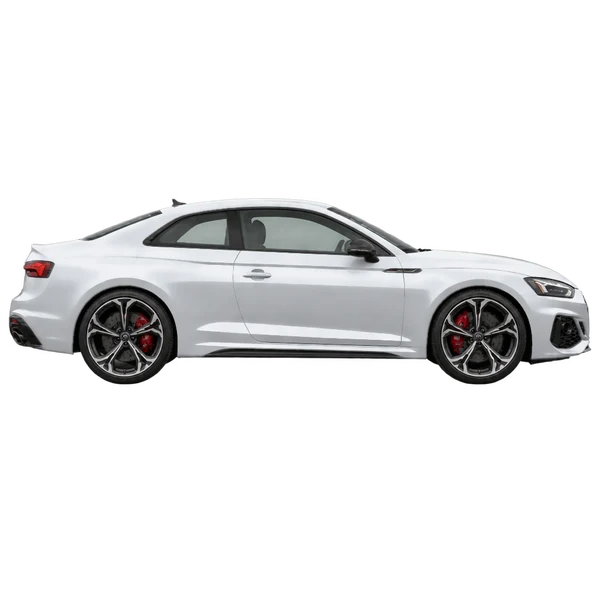 2025 Audi RS5 in Silber, Ansicht: Seite (nach rechts gewandt)