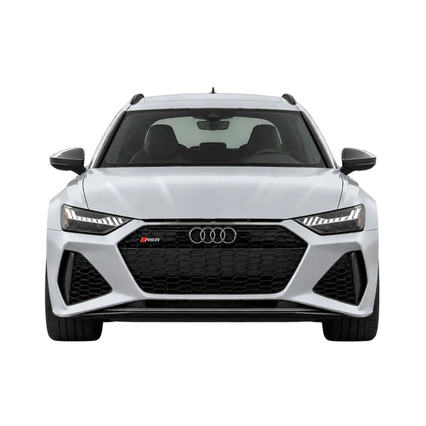 2023 Audi RS6 Avant in Silber, Ansicht: Front