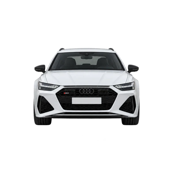 2024 Audi RS6 Avant in weiß, Ansicht: Front