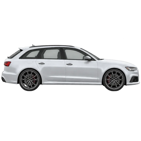 2015 Audi RS6 in Silber, Ansicht: Seite (nach rechts gewandt)