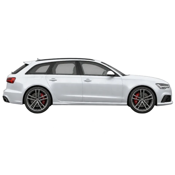 2016 Audi RS6 in Silber, Ansicht: Seite (nach rechts gewandt)
