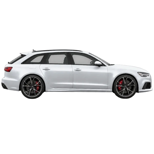 2017 Audi RS6 in Silber, Ansicht: Seite (nach rechts gewandt)