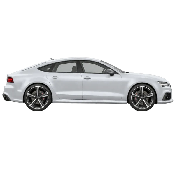 2015 Audi RS7 in Silber, Ansicht: Seite (nach rechts gewandt)