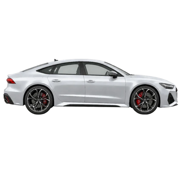 2026 Audi RS7 in Silber, Ansicht: Seite (nach rechts gewandt)