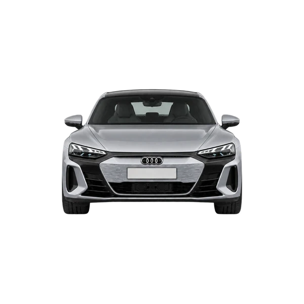 Audi S e-tron GT 2025 prata, vista frente