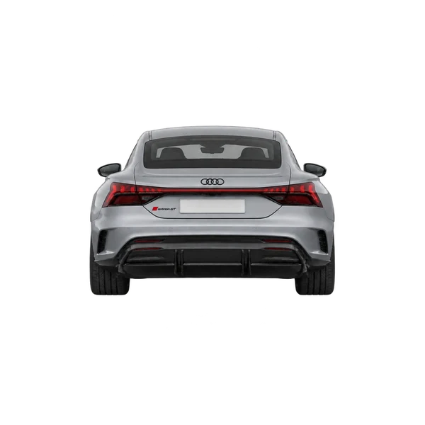 Audi S e-tron GT 2025 prata, vista traseira