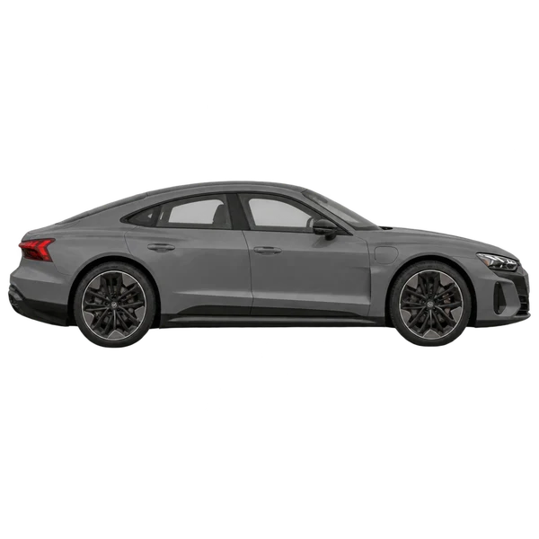 Audi S e-tron GT 2026 preto, vista lateral (voltada para a direita)