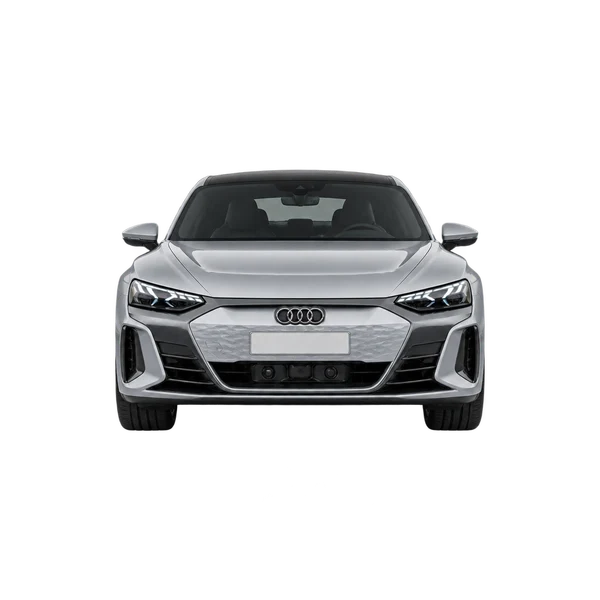 Audi S e-tron GT 2026 prata, vista frente