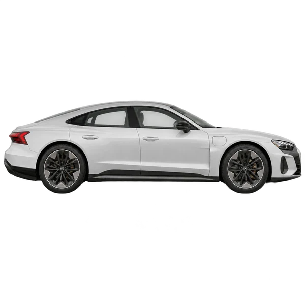 Audi S e-tron GT 2026 branco, vista lateral (voltada para a direita)