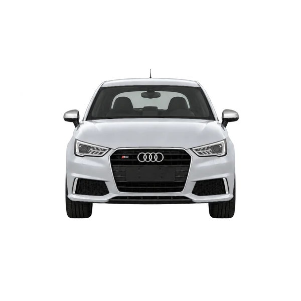 Audi S1 Sportback 2014 باللون فضي، منظر أمامي